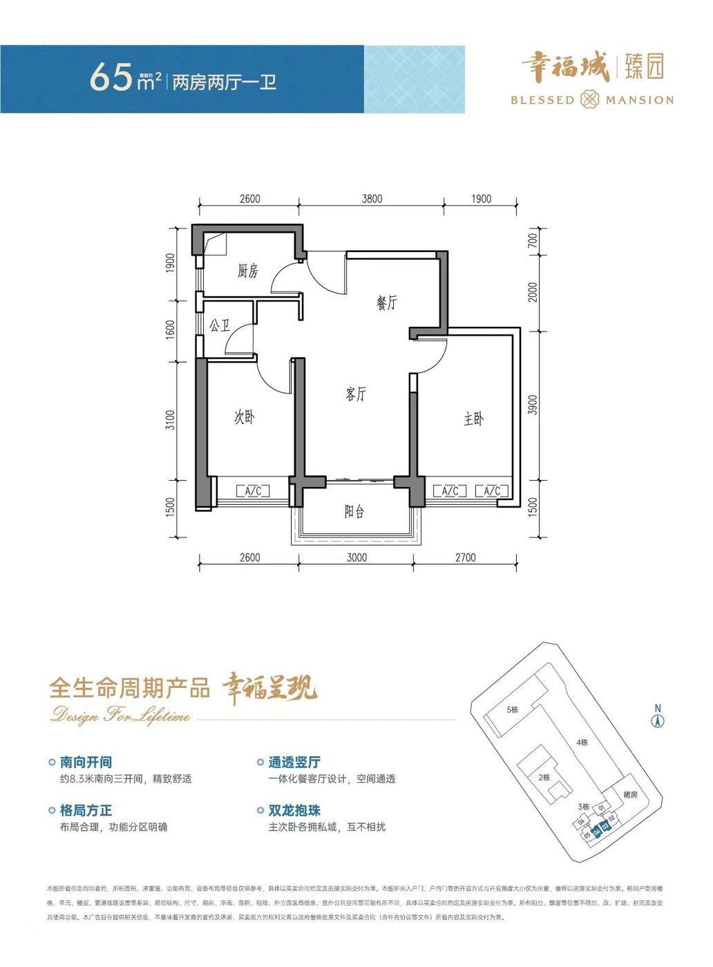 幸福城65平户型图
