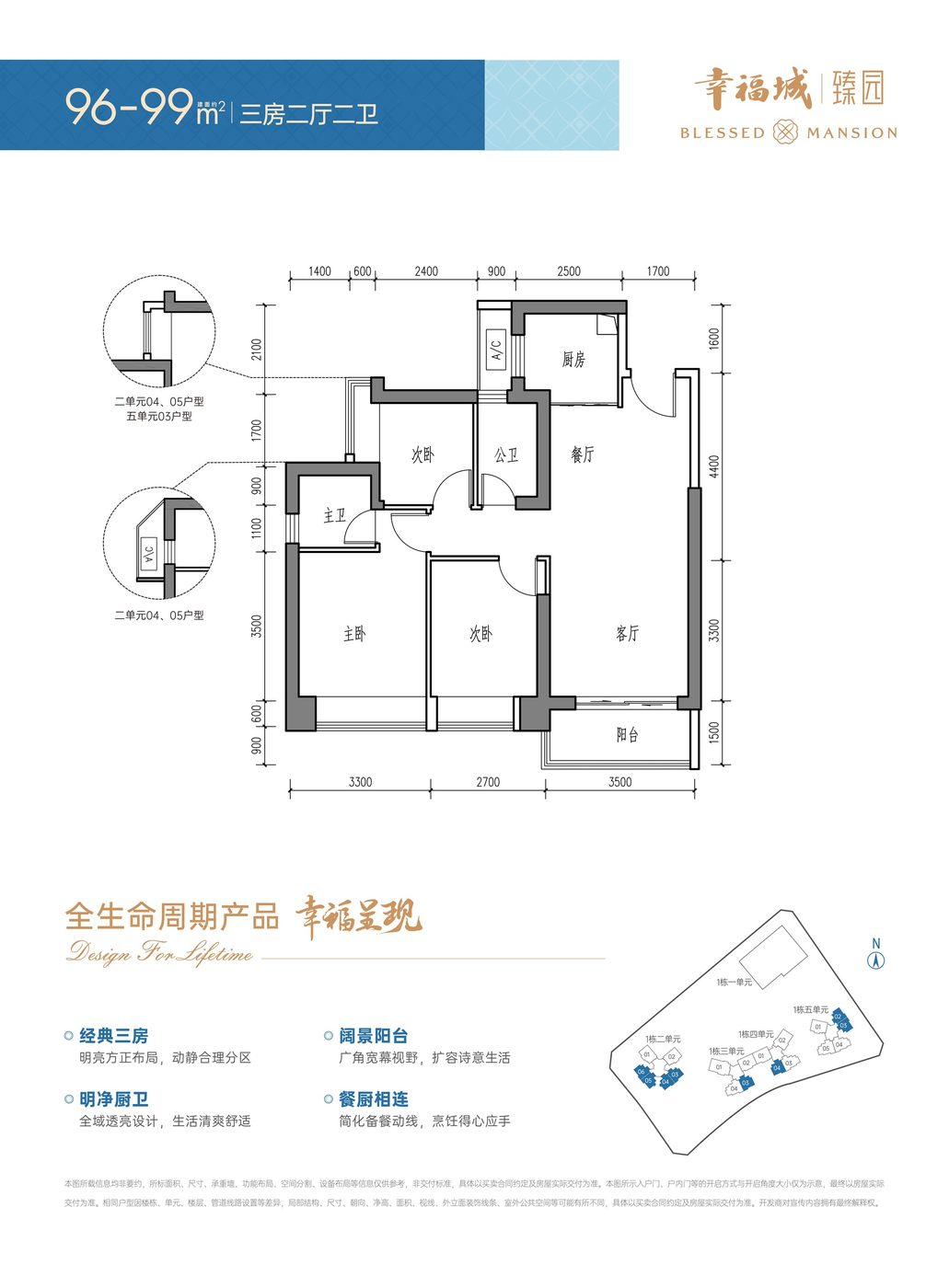 幸福城96-99平户型图
